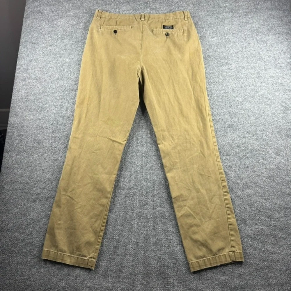Banana Republic Aiden Fit Chino Pants Mens 35x33 Beige Khaki Straight Casual